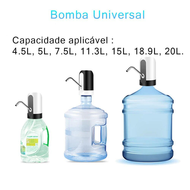 Bomba Elétrica Para Galão de Água 5L, 10L, 20L Elétrico