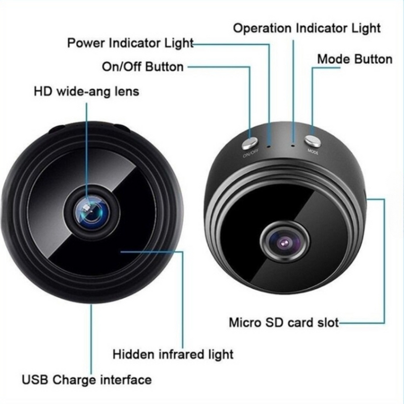 Mini Câmera A9 Original Sem fio Visão Noturna