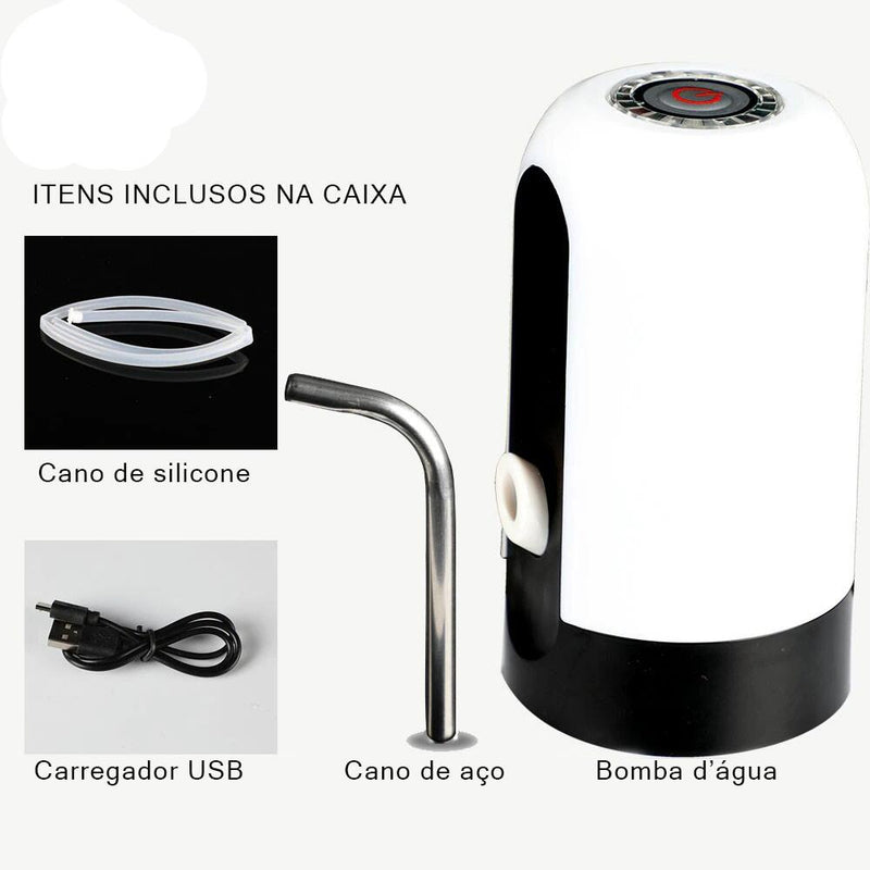 Bomba Elétrica Para Galão de Água 5L, 10L, 20L Elétrico
