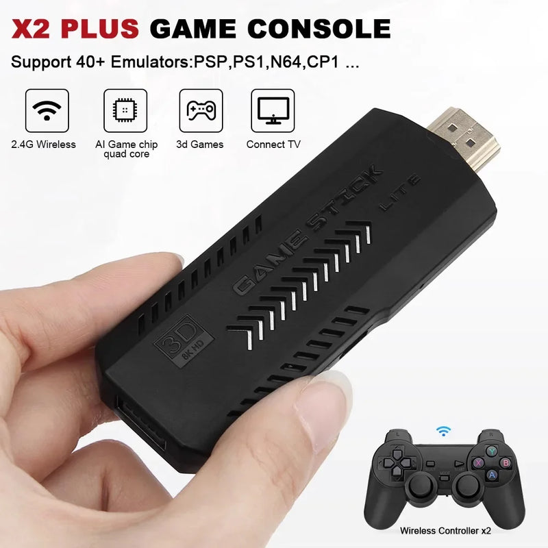 Videogame GD10 Plus Pro 4K Game Stick Controle Sem Fio