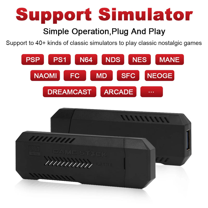 Videogame GD10 Plus Pro 4K Game Stick Controle Sem Fio