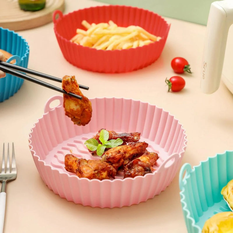 Bandejas de Silicone para Air Fryer