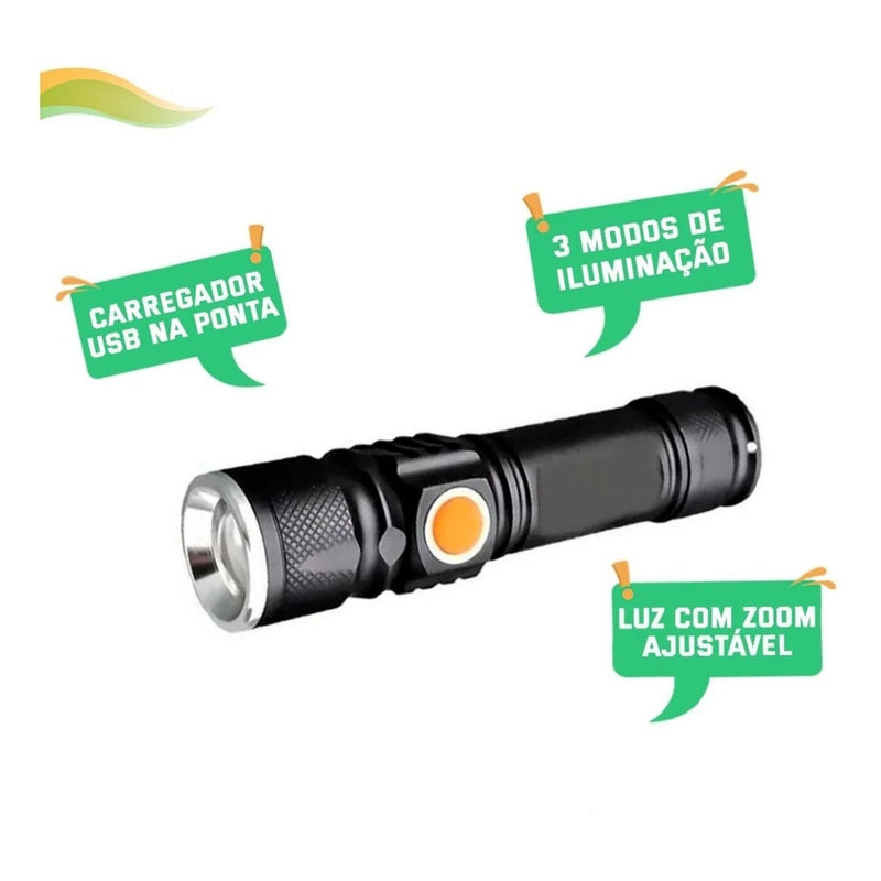 Lanterna Tática 880000w Militar Longo Alcance