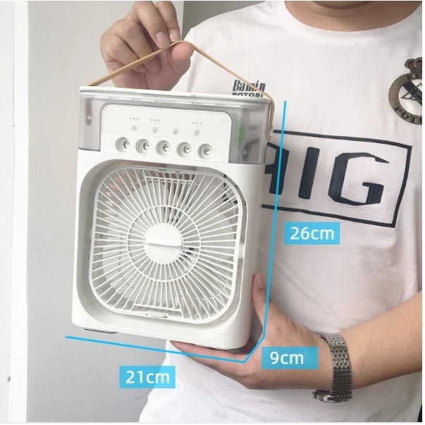 Mini Climatizado Umidificador Ventilador Portátil USB