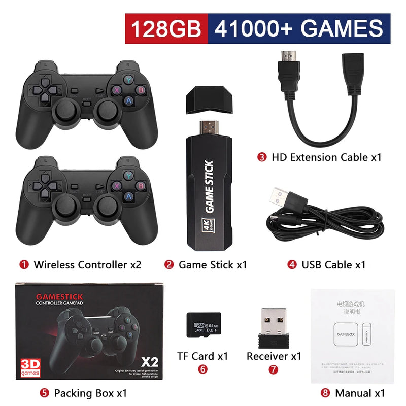 Videogame GD10 Plus Pro 4K Game Stick Controle Sem Fio